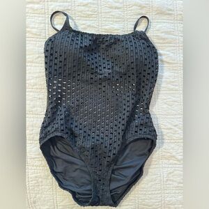 Carmen Marc Valvo Scoop Neck One Piece Swimsuit - Living Paradise